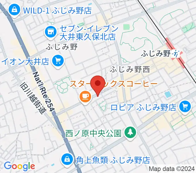 カワイふじみ野ショップの地図