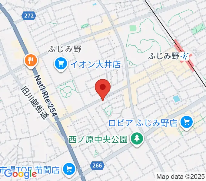 カワイふじみ野ショップの地図