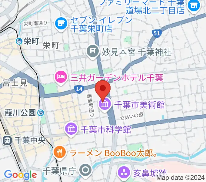 カワイ千葉の地図