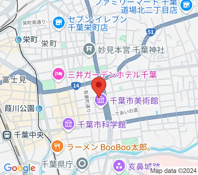 カワイ千葉の地図