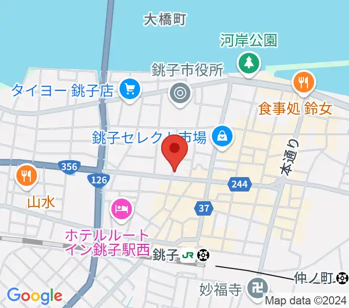 カワイ銚子ショップの地図