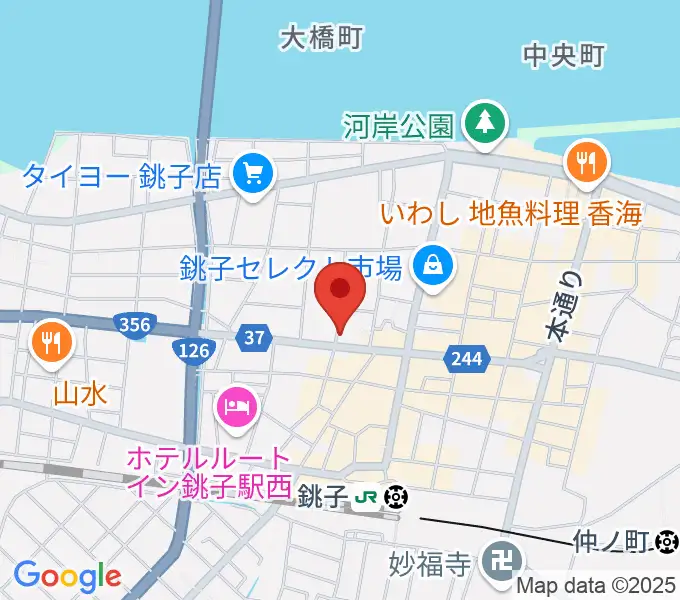 カワイ銚子ショップの地図