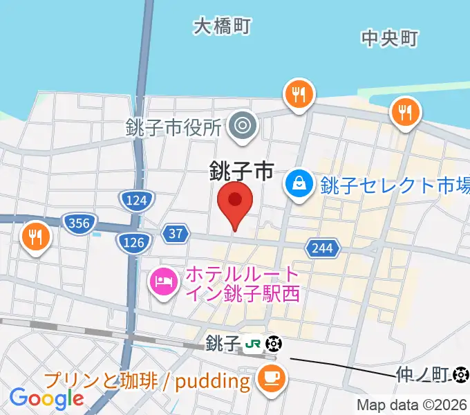 カワイ銚子ショップの地図