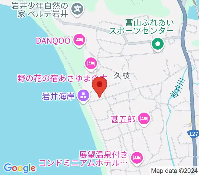 大謙館の地図