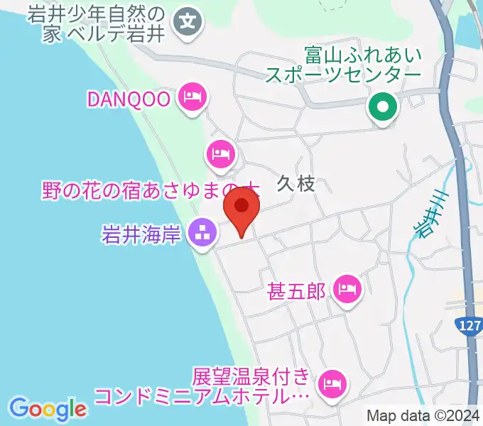 大謙館の地図