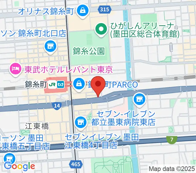 カワイ錦糸町店の地図