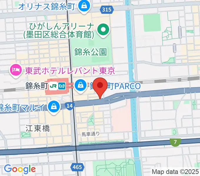 カワイ錦糸町店の地図