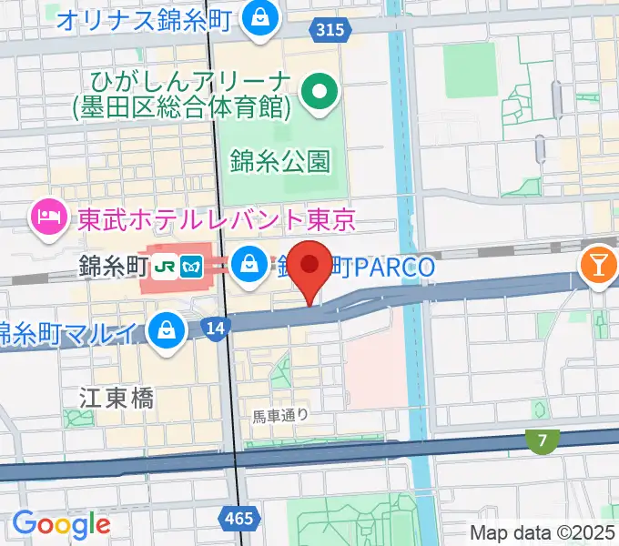 カワイ錦糸町店の地図