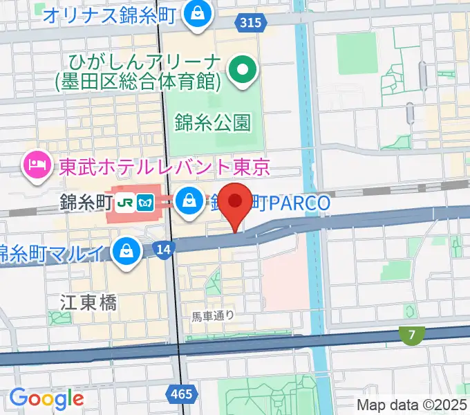 カワイ錦糸町店の地図