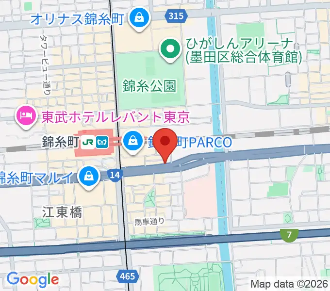 カワイ錦糸町店の地図