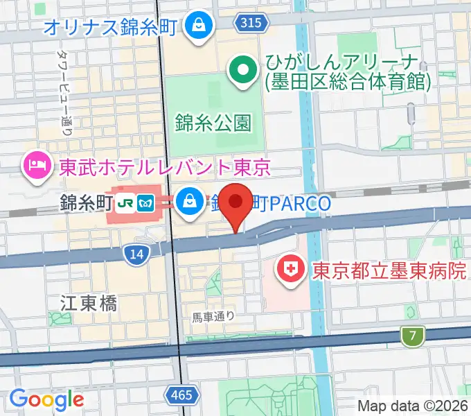 カワイ錦糸町店の地図