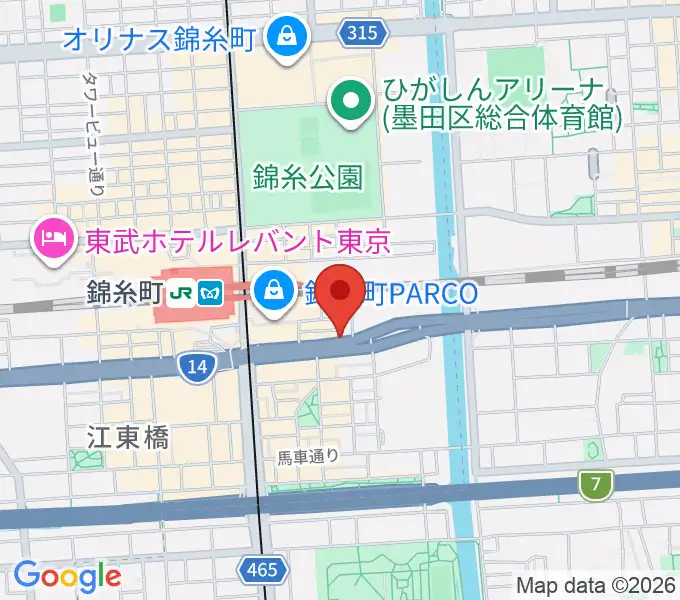 カワイ錦糸町店の地図