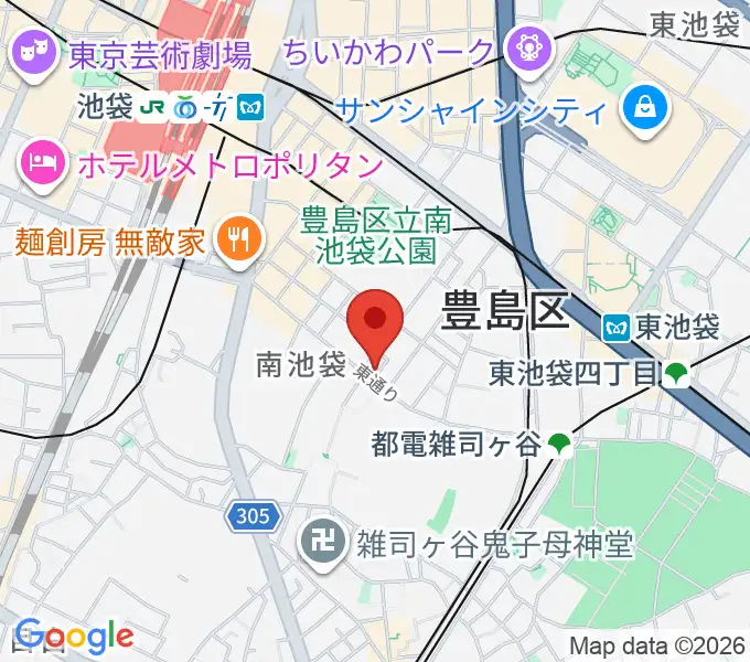 カワイ池袋ショップの地図