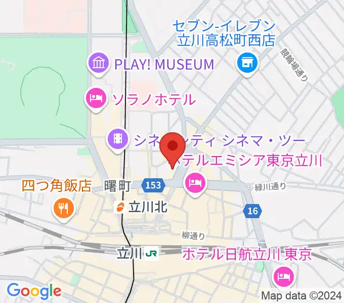 カワイ立川センターの地図