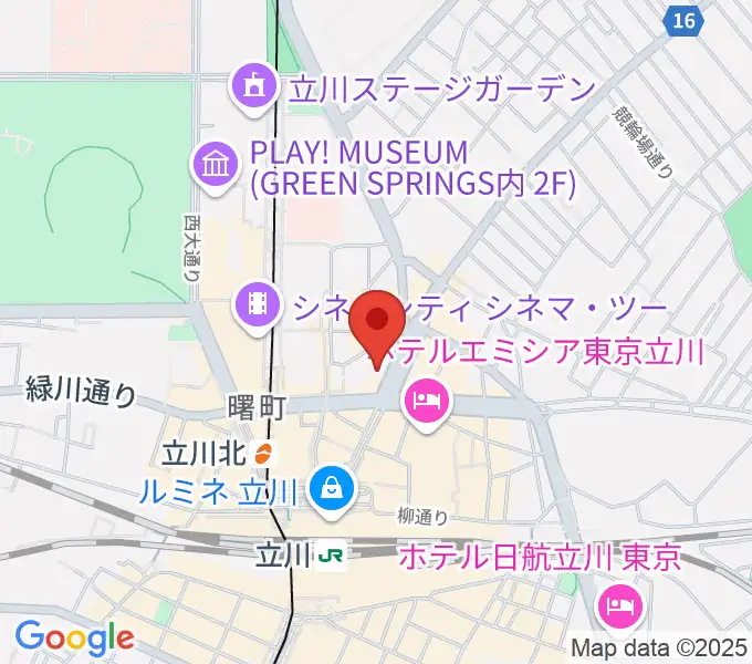 カワイ立川センターの地図