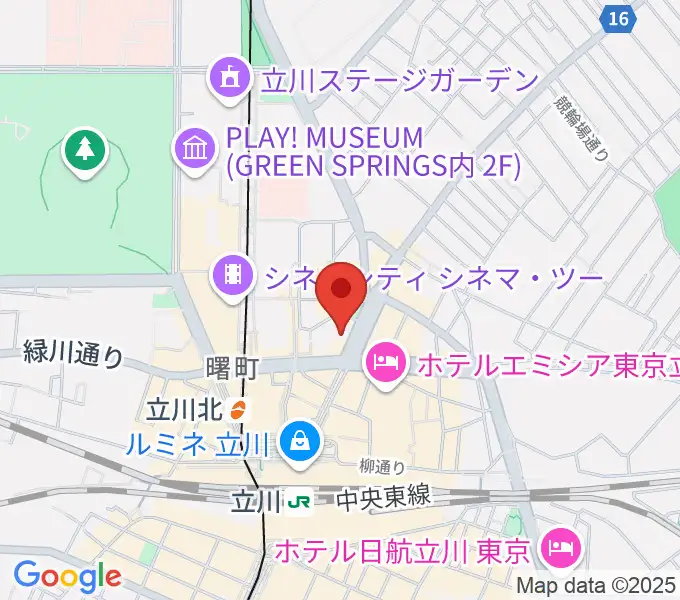 カワイ立川センターの地図