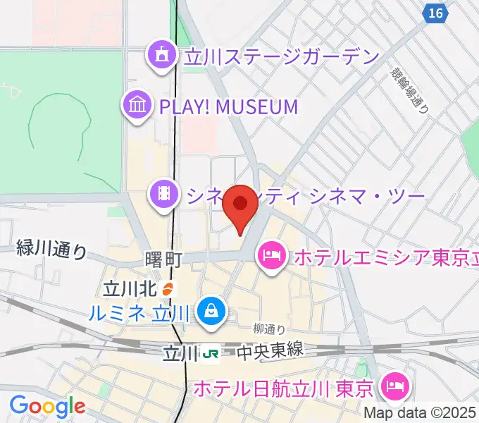 カワイ立川センターの地図