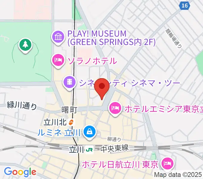 カワイ立川センターの地図