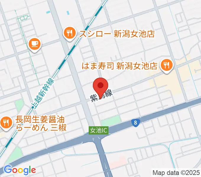 カワイ新潟ショップの地図