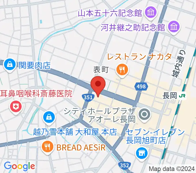 カワイ長岡ショップの地図