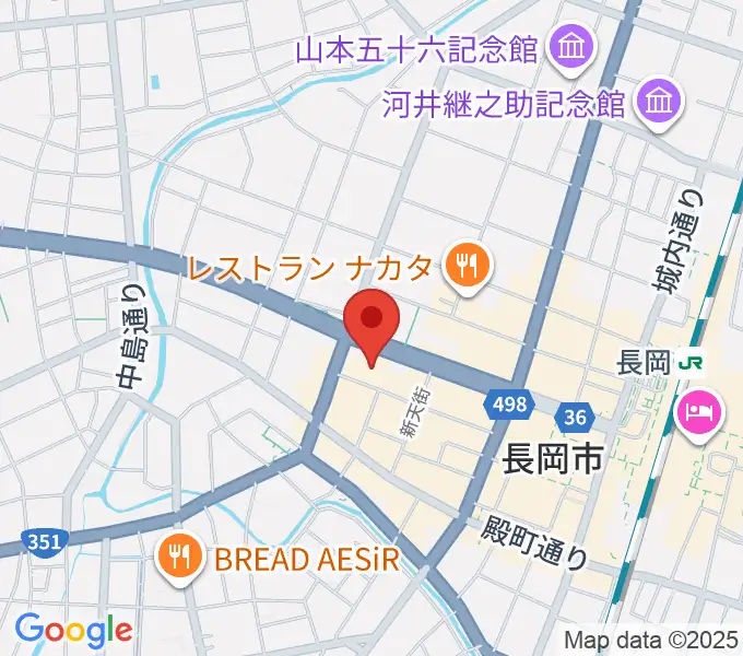 カワイ長岡ショップの地図