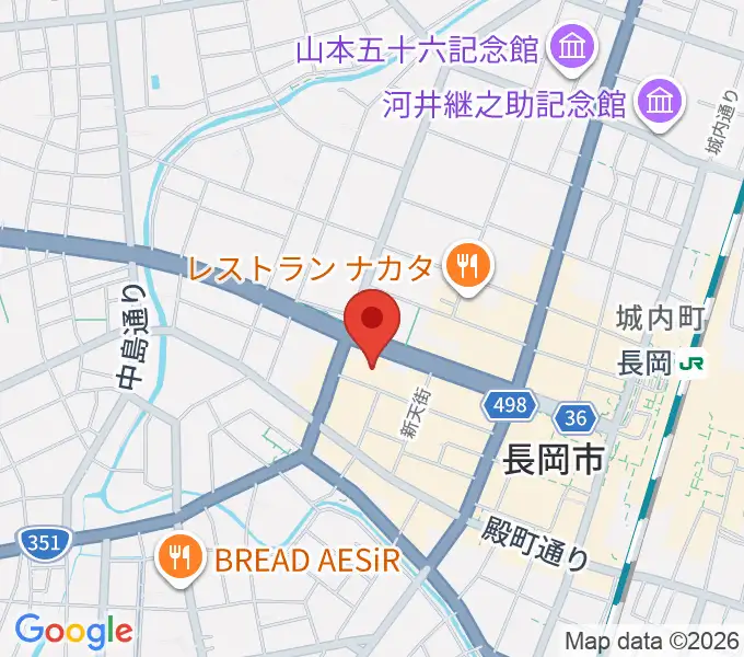 カワイ長岡ショップの地図