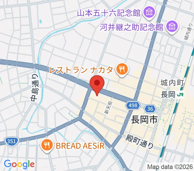 カワイ長岡ショップの地図