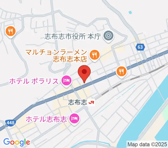 島津楽器スタジオの地図