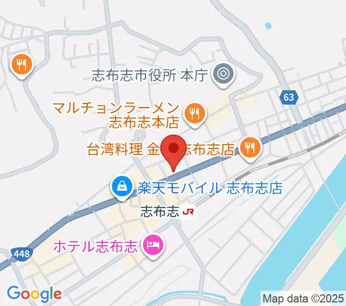 島津楽器スタジオの地図