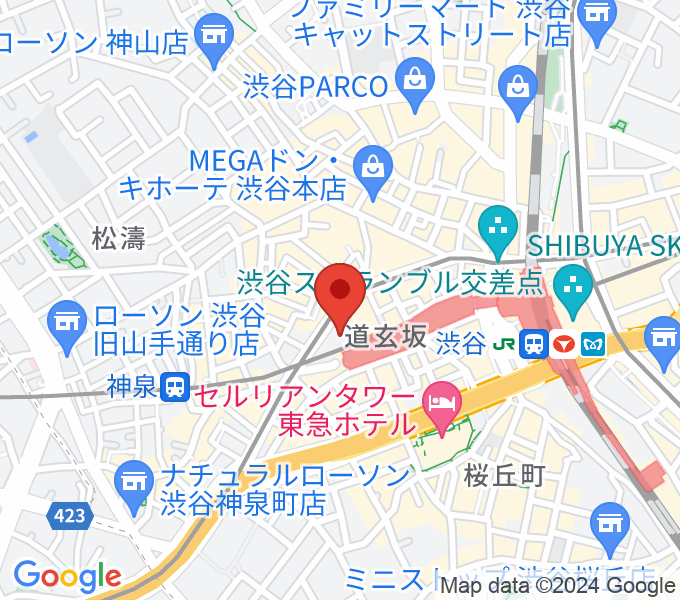 スタジオファミリア渋谷店の場所