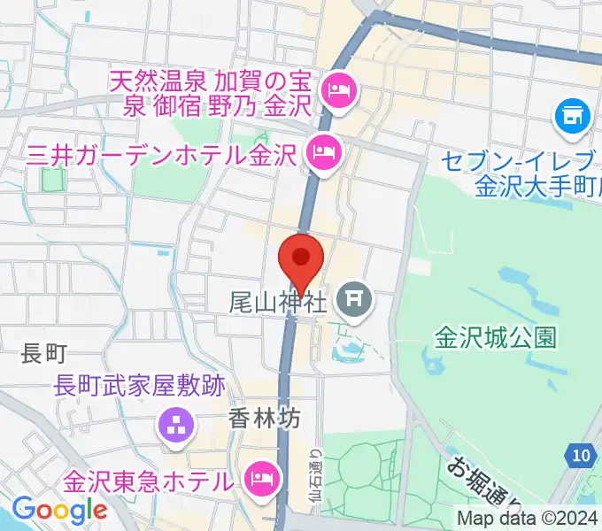 カワイ金沢ショップの地図