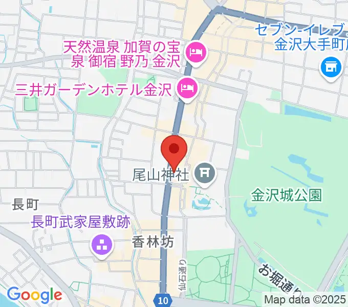 カワイ金沢ショップの地図