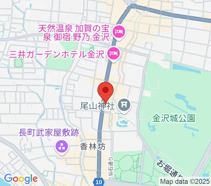 カワイ金沢ショップの地図