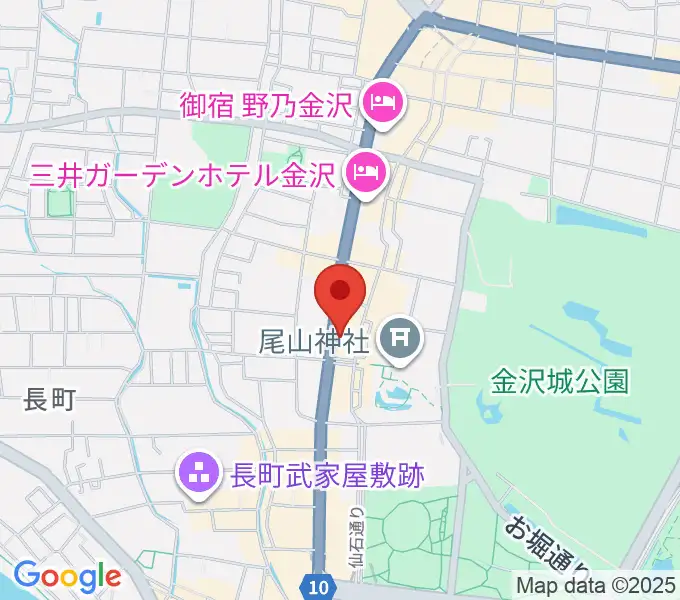 カワイ金沢ショップの地図