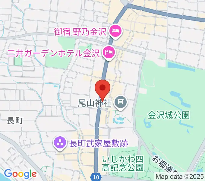 カワイ金沢ショップの地図