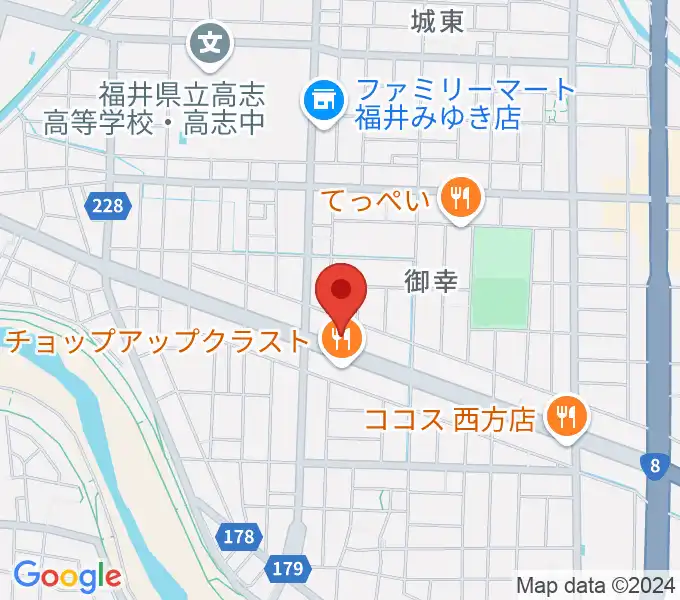 カワイ福井ショップの地図