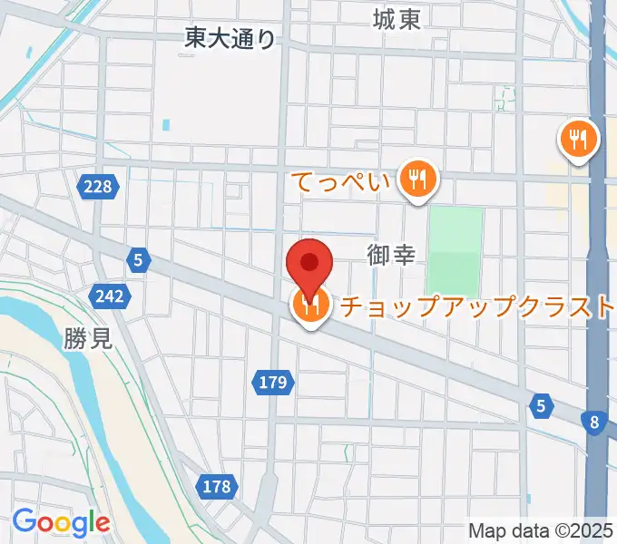カワイ福井ショップの地図