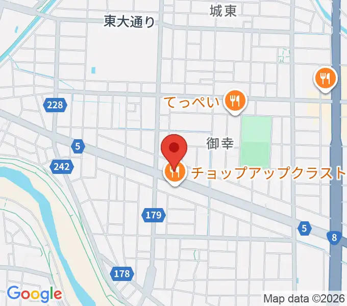 カワイ福井ショップの地図
