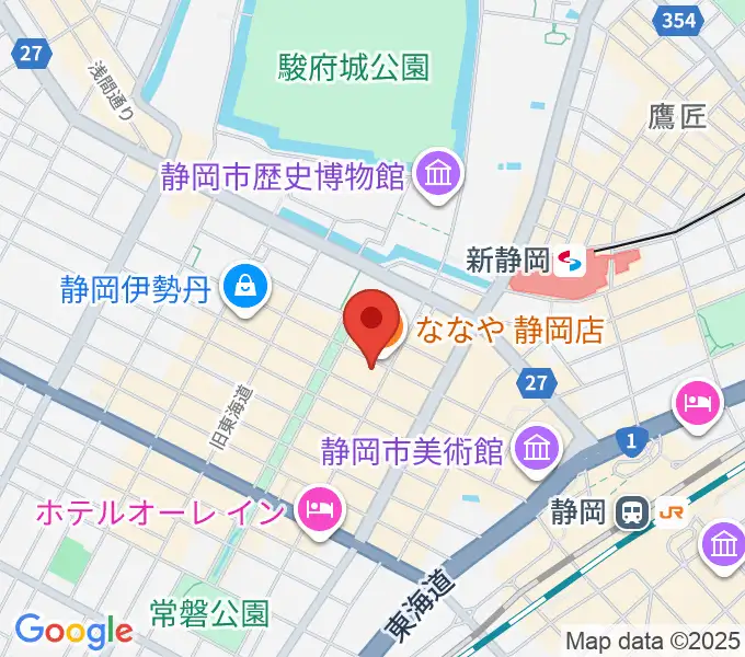 カワイ静岡ショップの地図