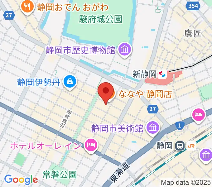 カワイ静岡ショップの地図