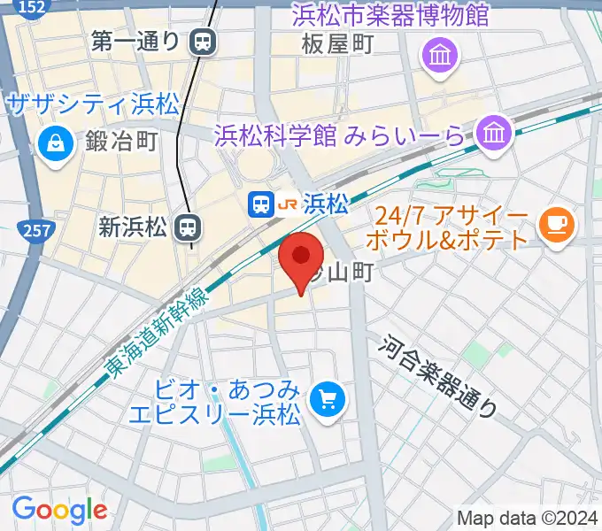 カワイ浜松の地図