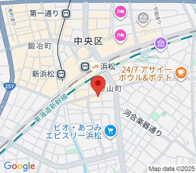 カワイ浜松の地図