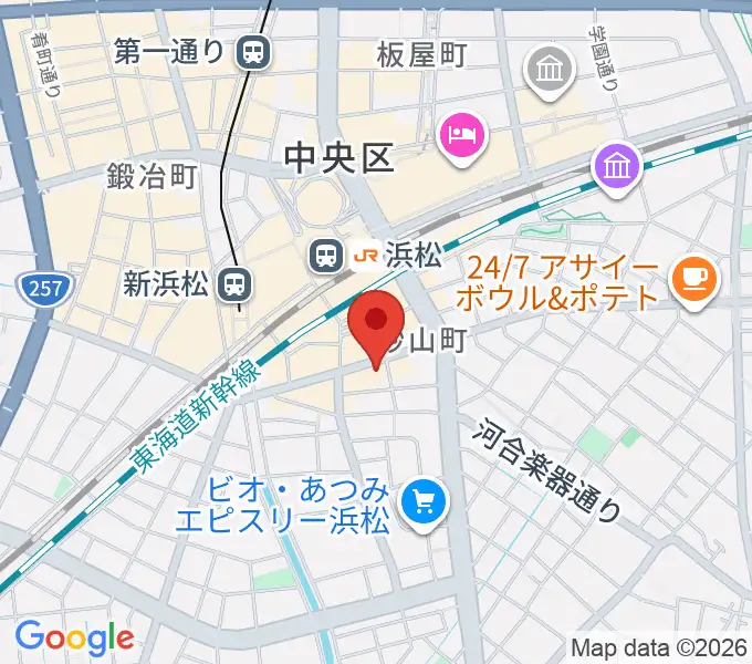 カワイ浜松の地図
