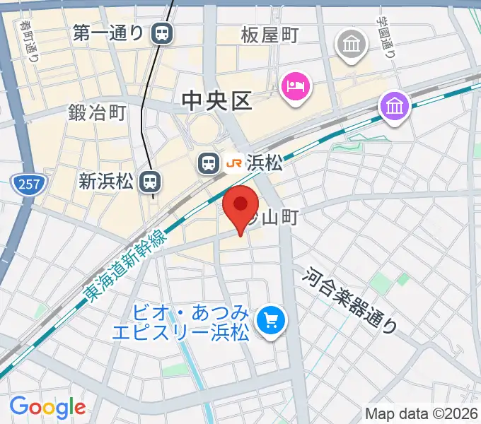 カワイ浜松の地図