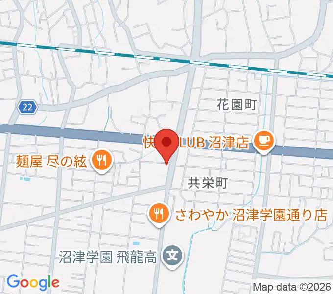 カワイ沼津ショップの地図