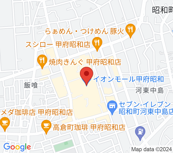 島村楽器 イオンモール甲府昭和店の場所
