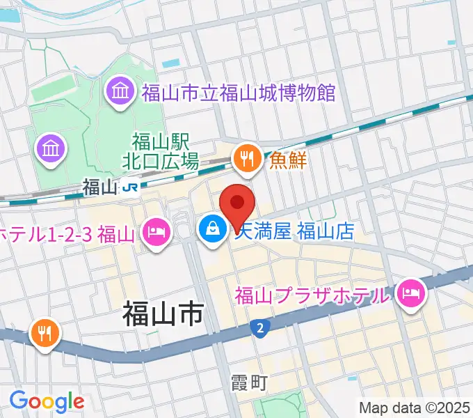 カワイ福山ショップの地図