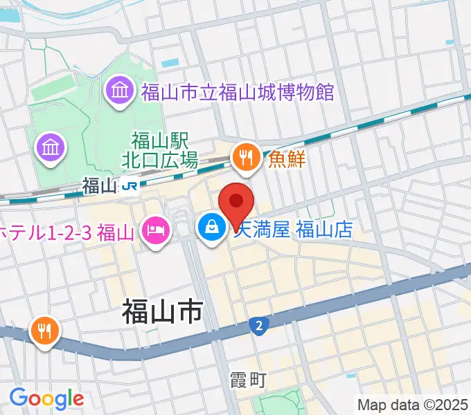 カワイ福山ショップの地図