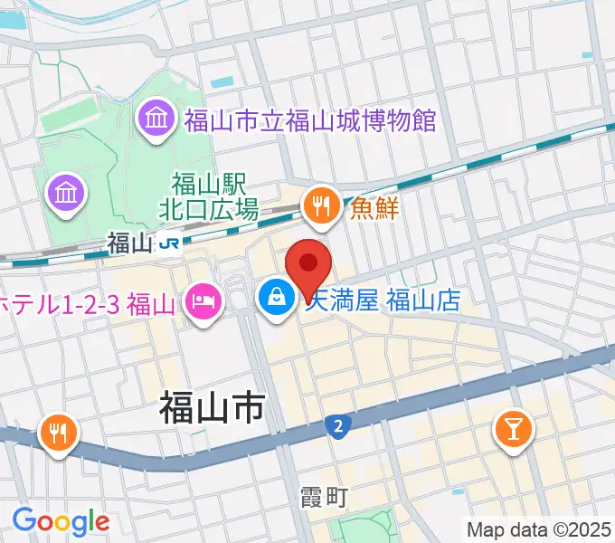 カワイ福山ショップの地図