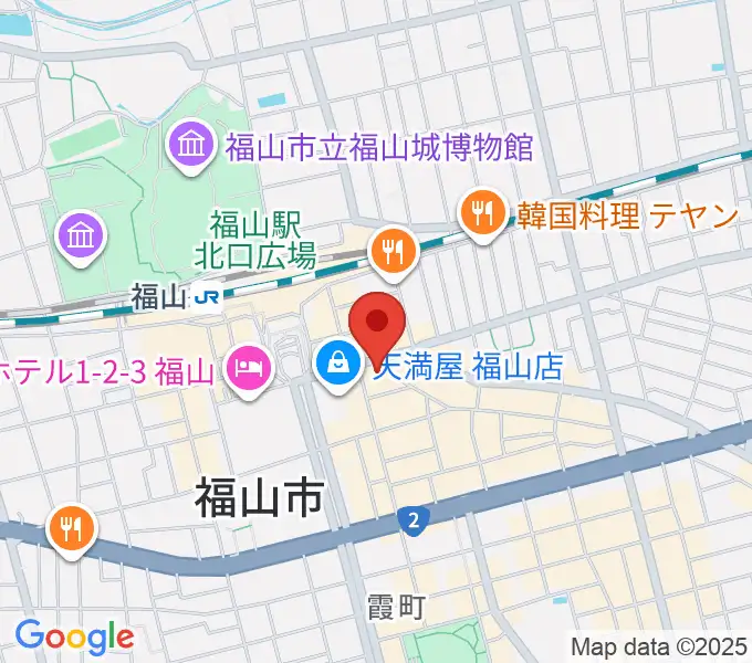 カワイ福山ショップの地図